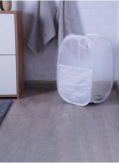 اشتري Livia Pop Up Laundry Hamper | White | Collapsible, Space Saving, Portable\ |36x36x58cm في الامارات