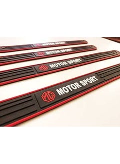 Buy MG Car Door Sill Plate Protectors, Scratch Protection Entry Guard For All Door Sills (Black, 4 PCS) in Egypt