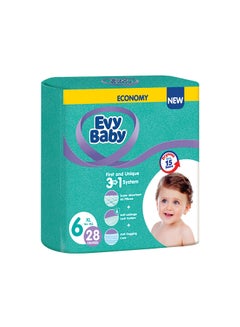 Buy Diapers, Number 6, +16 Kg, Economy Pack - 28 Pieces in Saudi Arabia
