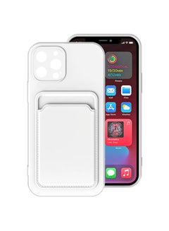 Buy Soft Touch Mobile Phone TPU Case For Apple iPhone 14 Pro Max, Shockproof Back Cover, Full Body And Lens Protection With Card Holder Wallet in Saudi Arabia