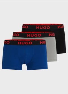 Buy 3 Pack Logo Band Trunks in UAE