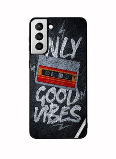 اشتري Protective Case Cover For Samsung Galaxy S22 5G Only Good Vibes Design Multicolour Multicolor في الامارات