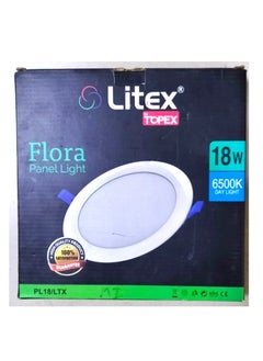 Buy Litex 18W 6500K Flora LED Round Panel Light in UAE