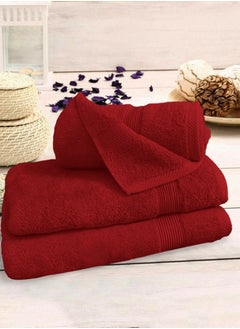 Buy Banotex bath towels set (Luxe) 3 towels, sizes 50X100 cm 300 g+ 70X140 cm 600 g+ 90X150 cm 810 g100% Egyptian cotton product, high-quality and absorbent combed cotton, suitable for all uses in UAE