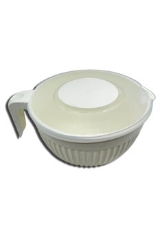 Buy Mixing Bowl With A Lid White in UAE