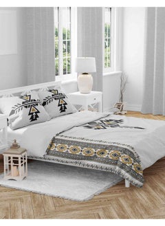 Buy 3 Piece Printed Comforter Set King Size 240x 220 cm -Multicolour in Egypt