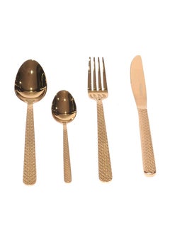 Buy Spoons set 24 pieces rose gold in Saudi Arabia