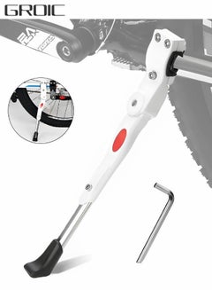 اشتري Adjustable Bicycle Kickstand, Bike Aluminium Alloy Adjustable Side Kick Stand Rear Mount Stand for 22"/24"/26" Mountain Bike /Road Bike/BMX/MTB Bicycle Kick Stand في الامارات