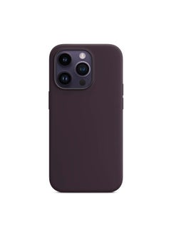 Buy iPhone 14 Pro Max Case, Protective Back Cover Liquid Silicone with Magsafe Case for iPhone 14 Pro Max Elderberry Purple 6.7" in UAE