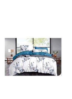 Buy 4pcs Soft & Breathable Cotton Single Comforter for All Seasons Duvet inserted bedding set in UAE