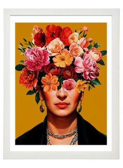 اشتري Frida Kahlo Feminist Wall Art, Home Decore Gift , Poster with Frame 30x40cm في الامارات