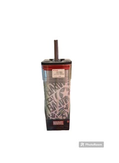 Buy AC CUBE TUMBLER (WITH STAINLESS STEEL STRAW) 540 ML MARVEL in Egypt