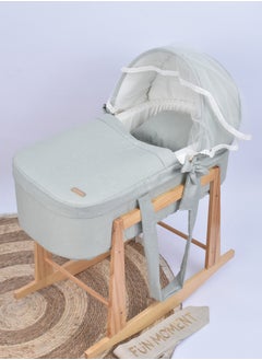 Buy Portable Baby Bed with Rocking Wooden Base in Saudi Arabia