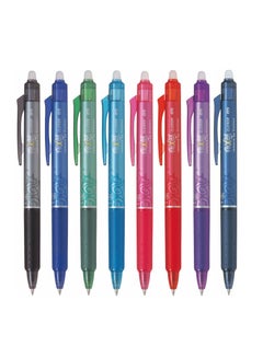 Buy 8-Piece Frixion Clicker Erasable Ball Pen 0.5mm Tip Multicolour in UAE