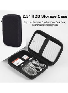 Buy 2.5" Hard Drive Disk Carry Case Shockproof Cover Pouch Bag for 2.5 inch Portable External HDD/ Power Bank/ Small Electronics Accessories in UAE