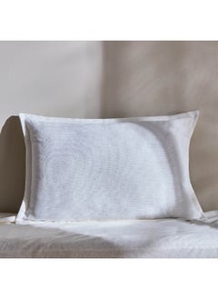 Buy Atlanta Ezra Rib Solid Filled Cushion 60 x 40 cm in UAE