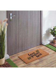 Buy Love Printed Coir Doormat with Latex Back 75 x 40 cm in UAE