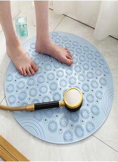 اشتري Shower Mat Anti Slip And Anti Mold Machine Washable Bathtub Mat With Suction Cup Safe Bathroom Mat  Antibacterial Rubber Shower Mat With Drainage Hole في الامارات