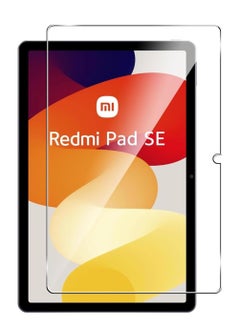 اشتري زجاج مقسى لـ Redmi Pad SE، زجاج صلابة 9H، طبقة زجاجية حماية كاملة، مضاد للخدش، سهل التركيب، خالي من الفقاعات متوافق مع Redmi Pad SE 2023 في الامارات