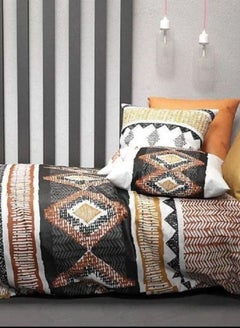Buy King Plus Graphic Cotton Duvet Cover in Egypt