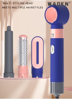 اشتري 5 in 1 Hair Dryer Brush Negative Ionic Detachable Hair Dryer Styler Air Culer Wand Hair Straightener Brush Blow Wet and Dry Negative Curling Iron Straightener Brush Household Multiple Hair Styles في الامارات