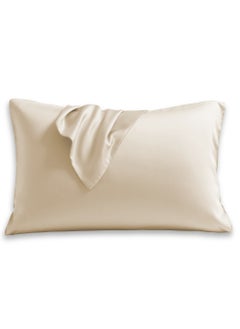 Buy Satin Silk Pillowcase for Hair and Skin, Cooling Satin Pillowcase, Standard Size Set of 2 Pack, Super Soft Pillowcase with Envelope Closure in Saudi Arabia