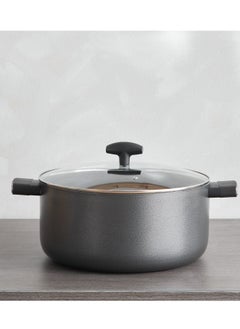 Buy Lisbon Non-Stick Stock Pot with Glass Lid -32cm in Saudi Arabia