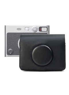 Buy Case for Fujifilm Instax Mini EVO Case, Hybrid Camera Protective PU Leather Protective Carrying Case with Adjustable Shoulder Strap-Black in UAE