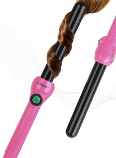 Buy Uliova Ceramic Hair Curling Iron, 1 Inch Hair Curler Pink in Saudi Arabia