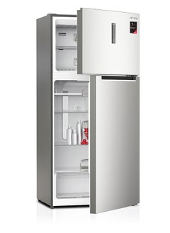 Buy 528L Double Door Refrigerator, 18.61Feet,  No frost Refrigerator, Silver Color, Energy Saving, Multi Air Flow, Inside LED Lighting in Saudi Arabia