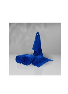 Buy Towel 100% Cotton From Hammam Home 30*50 Color blue in Egypt