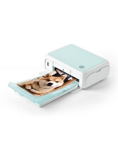 Buy New color photo printer mobile phone wireless connection home portable mini photo printer (with photo paper and ribbon) in Saudi Arabia