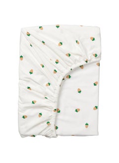 اشتري Fitted Sheet Acorn Pattern Multicolour 90X200 Cm في السعودية