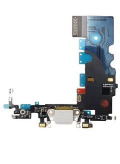 Buy Replacement Charging Port Flex Cable For Apple iPhone 8 White in UAE