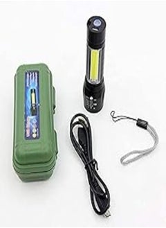 Buy Mini 5X1 Torch Portable USB Rechargeable 100-200 m Flashlight LED & COB Lantern in Egypt