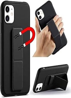 Buy Next store Compatible With Iphone 15 Pro Max Case With Magnetic Holder, Premium Silicone Vertical & Horizontal Hand Strap & Grip Multi Holder - Car Mount Kickstand - By Next Store (Black) in Egypt