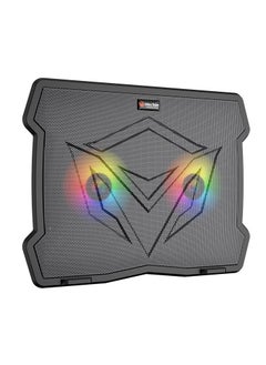 Buy CP2020 Laptop Cooling Pad – Quiet Adjustable RGB – 2 Fans  – 2x USB – Up to 14 Inch in Egypt