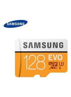 Buy SAMSUNG EVO Microsd Card 128GB 100Mb/s Class10 U3 U1 SDXC Grade Micro SD Memory TF Flash Orange in UAE