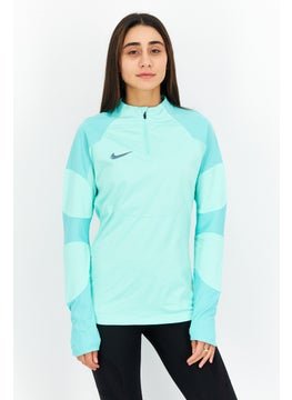 Buy Women Sportswear Fit Half Zipper Training Sweatshirt, Mint Green in UAE