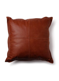 اشتري Artigo Leather Filled Cushion 50X50Cm - Brown في الامارات