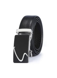 اشتري 130CM Creative Casual Versatile Wear Resistant Leather Automatic Buckle Belt في الامارات