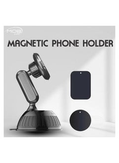 Buy MOB Car Phone Holder 360° Rotating Adjustable, Car Foldable Magnetic Mobile Holder in Saudi Arabia