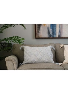 Buy Sabrine Filled Cushion 40x60Cm   Grey in UAE