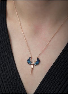 Buy Colorful Angel Wings Necklace - Silver in Egypt