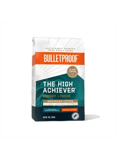 اشتري The High Achiever Ground Coffee, 10 Ounces, Medium-Dark Roast Enhanced Coffee with Lion's Mane Mushroom, B Vitamins, and Adaptogens for Energy and Focus في الامارات