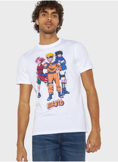 Buy Naruto Crew Neck T-Shirt in UAE