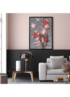 اشتري Gallery Safflower With Gray Background Framed Art في الامارات