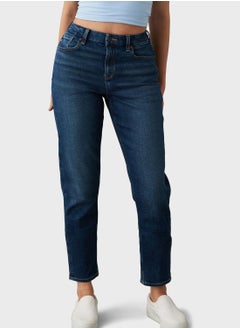 Buy High Waist Mom Jeans in Saudi Arabia