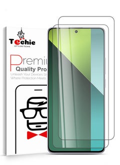 اشتري 2 Pack HD Tempered Glass Screen Protector for Redmi Note 13 Pro - Anti Reflection Anti Bubbles 9H Hardness 0.33 mm Rounded Edges Easy Installation في السعودية