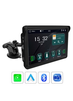 اشتري Car Screen for Apple CarPlay Wireless Android Auto with HD 7 Inch Touch Screen, Bluetooth Stereo Player , Reversing Night Vision Camera,  GPS Navigation, Answer Calls Hands-Free , multimedia playback في السعودية